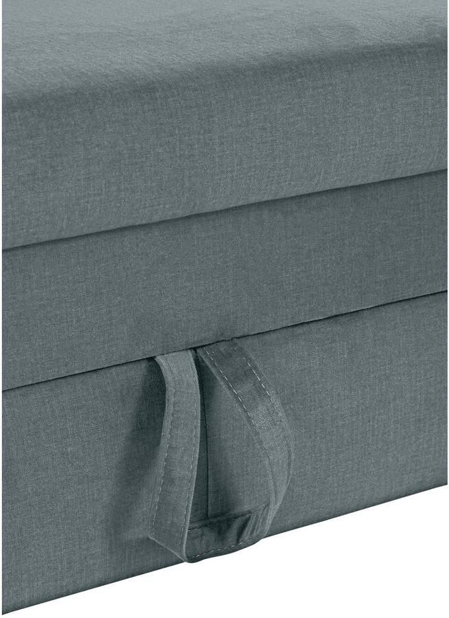 COTTA Hoekbank Morven L-vorm met hoofdeindeverstelling keuze met bedfunctie bedlade & draadloze oplader