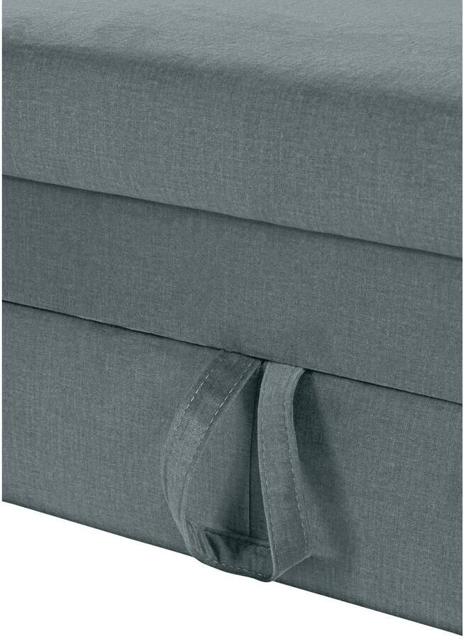 COTTA Hoekbank Morven L-vorm met hoofdeindeverstelling keuze met bedfunctie bedlade & draadloze oplader