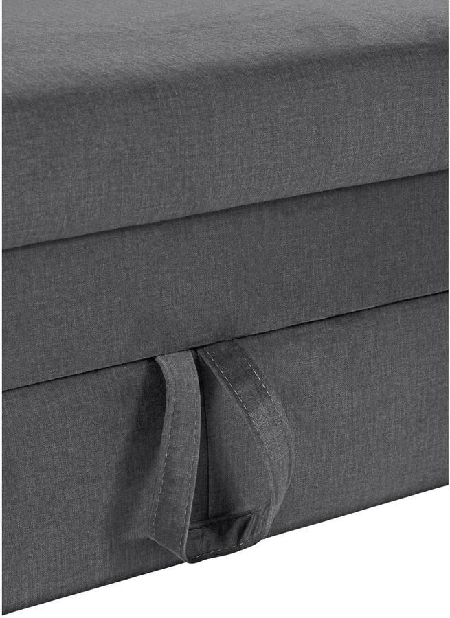 COTTA Hoekbank Morven L-vorm met hoofdeindeverstelling keuze met bedfunctie bedlade & draadloze oplader