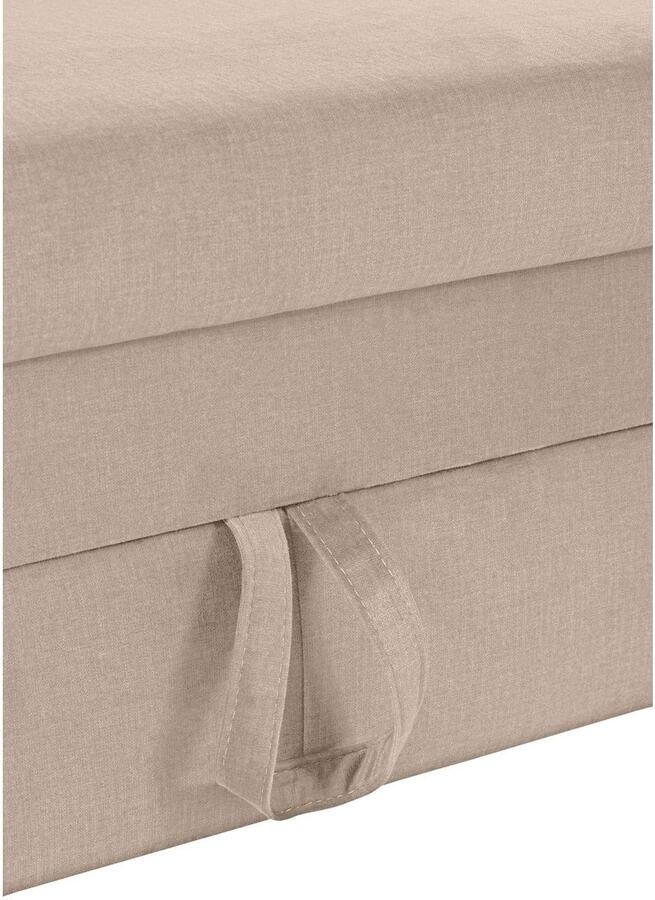 COTTA Hoekbank Morven L-vorm met hoofdeindeverstelling keuze met bedfunctie bedlade & draadloze oplader