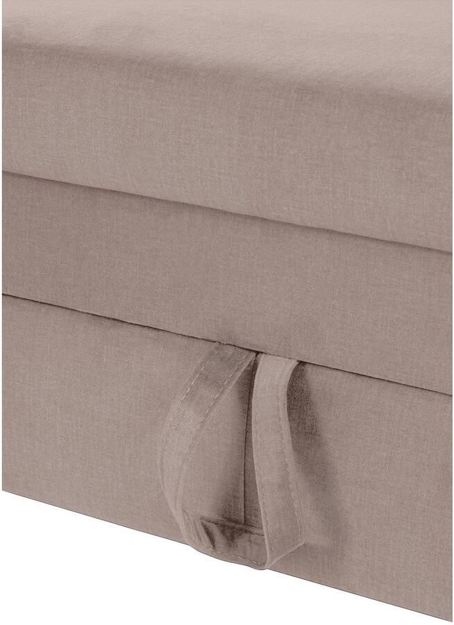 COTTA Hoekbank Morven L-vorm met hoofdeindeverstelling keuze met bedfunctie bedlade & draadloze oplader