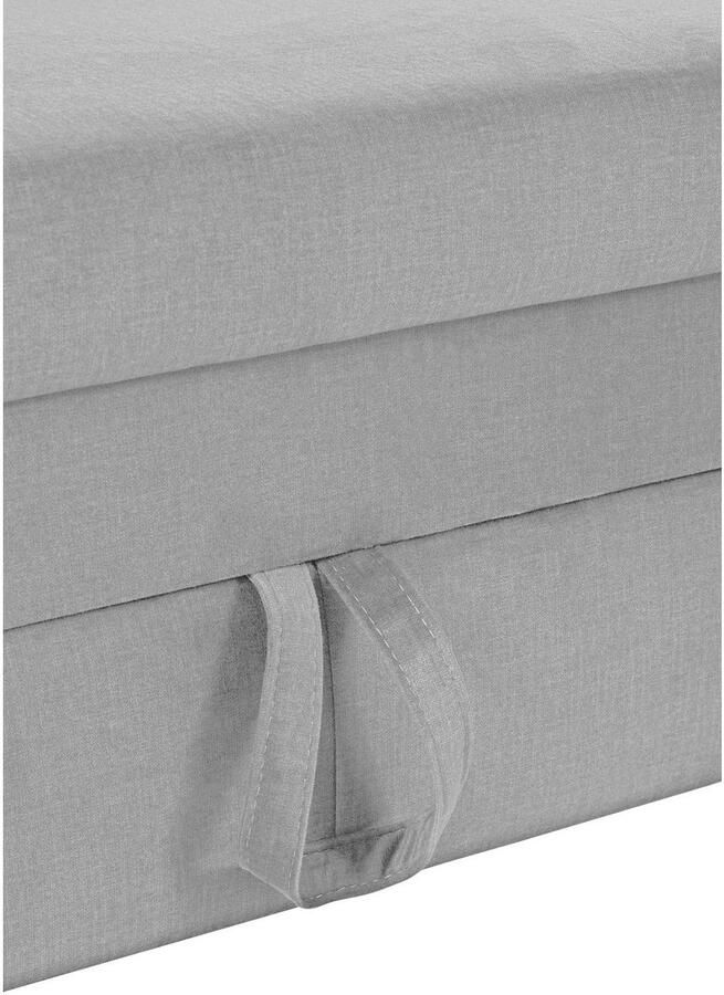 COTTA Hoekbank Morven L-vorm met hoofdeindeverstelling keuze met bedfunctie bedlade & draadloze oplader