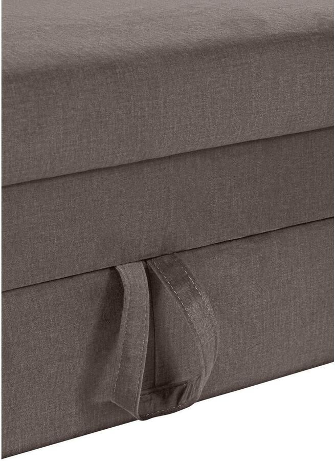 COTTA Hoekbank Morven L-vorm met hoofdeindeverstelling keuze met bedfunctie bedlade & draadloze oplader