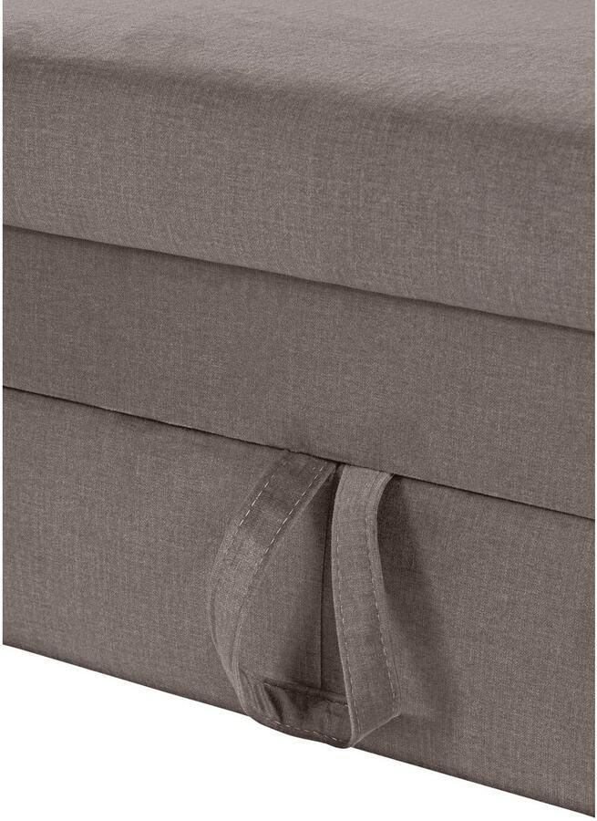 COTTA Hoekbank Morven L-vorm met hoofdeindeverstelling keuze met bedfunctie bedlade & draadloze oplader