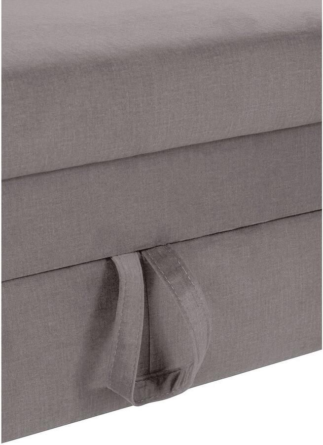 COTTA Hoekbank Morven L-vorm met hoofdeindeverstelling keuze met bedfunctie bedlade & draadloze oplader