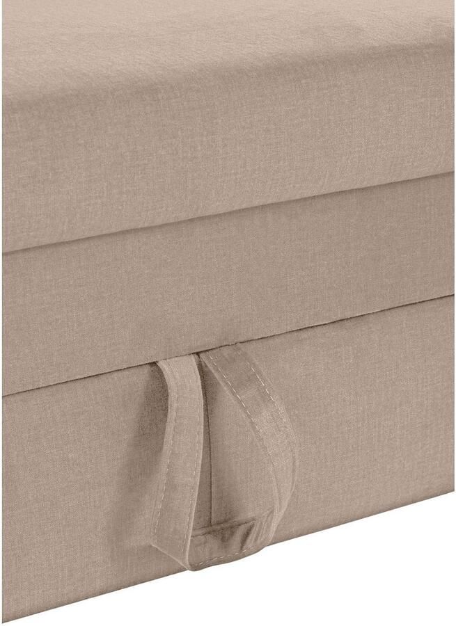 COTTA Hoekbank Morven L-vorm met hoofdeindeverstelling keuze met bedfunctie bedlade & draadloze oplader