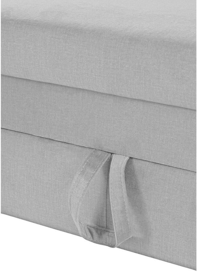 COTTA Hoekbank Morven L-vorm met hoofdeindeverstelling keuze met bedfunctie bedlade & draadloze oplader