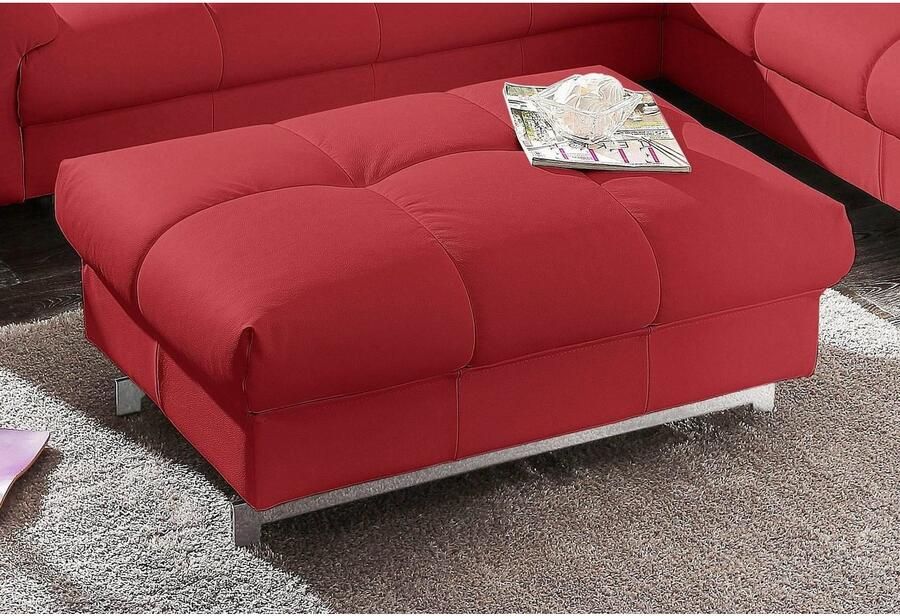 COTTA Zithoek Chef Set bestaande uit: 2-zitsbank met hoofdverstelling & hocker (set)