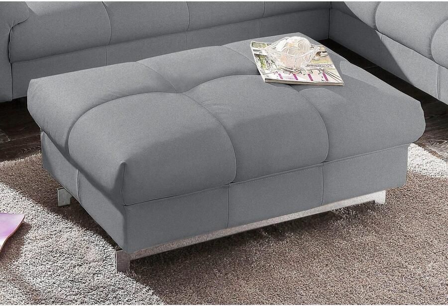 COTTA Zithoek Chef Set bestaande uit: 2-zitsbank met hoofdverstelling & hocker (set)