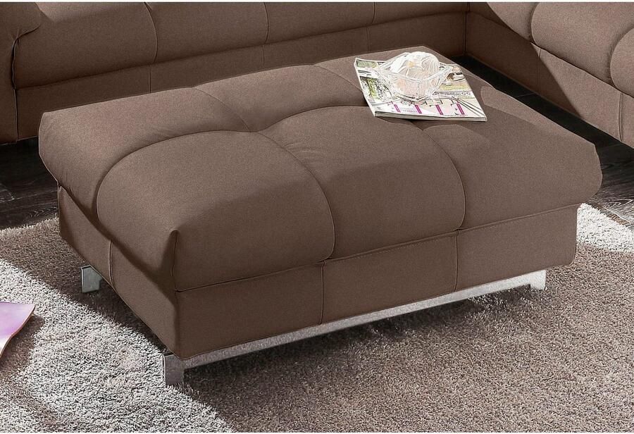 COTTA Zithoek Chef Set bestaande uit: 2-zitsbank met hoofdverstelling & hocker (set)