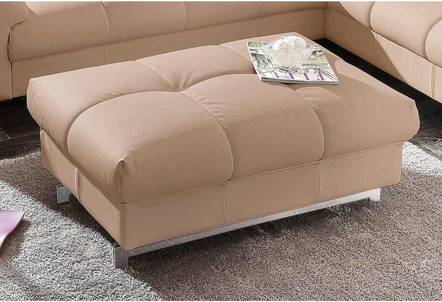 COTTA Zithoek Chef Set bestaande uit: 2-zitsbank met hoofdverstelling & hocker (set)