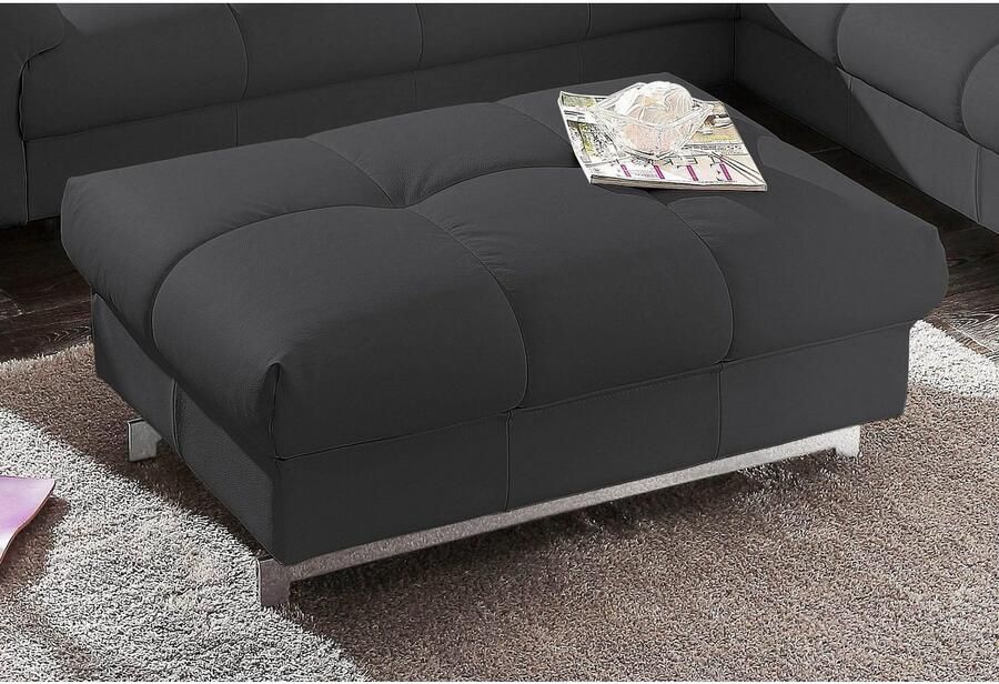 COTTA Zithoek Chef Set bestaande uit: 2-zitsbank met hoofdverstelling & hocker (set)