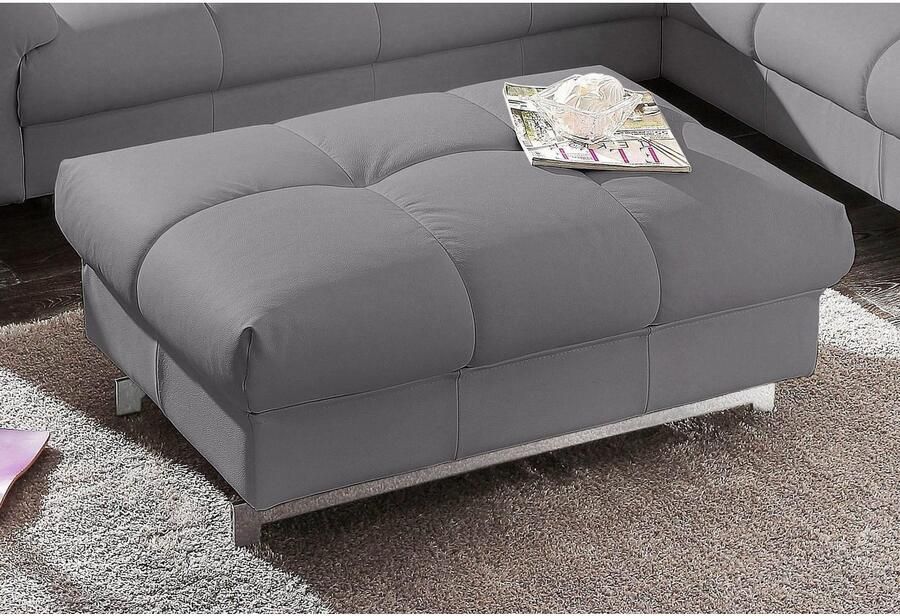 COTTA Zithoek Chef Set bestaande uit: 2-zitsbank met hoofdverstelling & hocker (set)