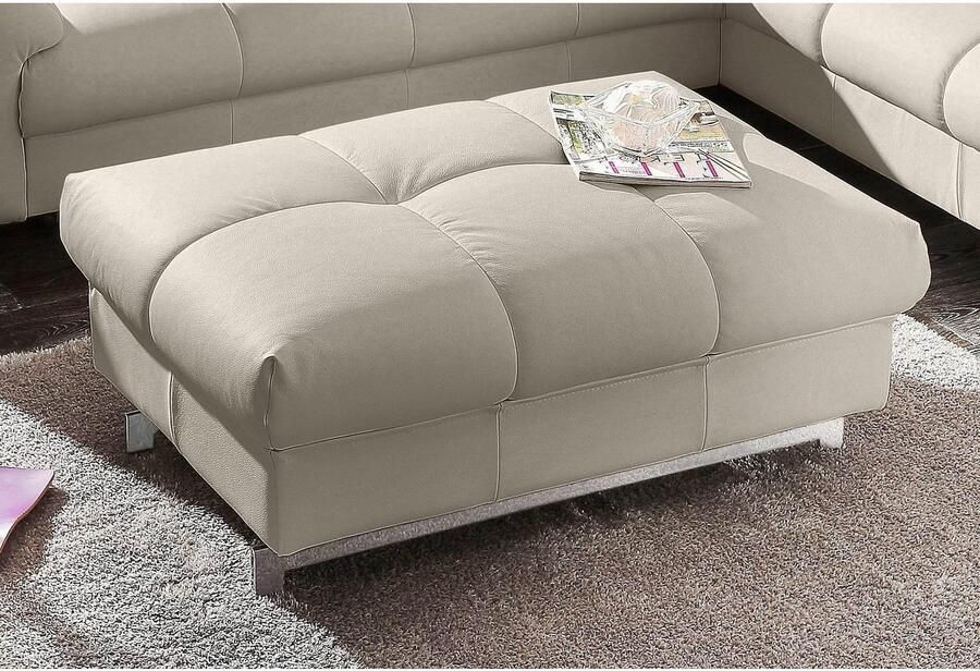 COTTA Zithoek Chef Set bestaande uit: 2-zitsbank met hoofdverstelling & hocker (set)