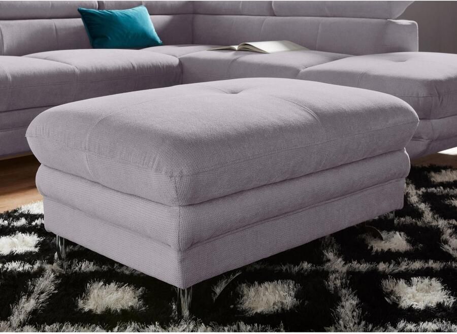 COTTA Zithoek Enterprise Set bestaande uit 2 5-zitsbank met arm- & hoofdverstelling & hocker (set)