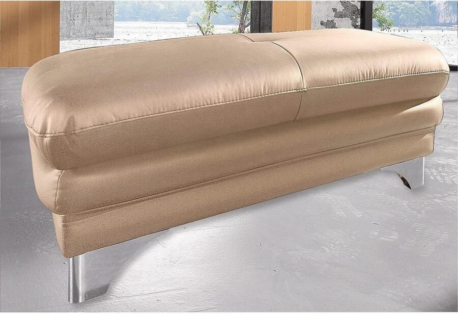 COTTA Zithoek Enterprise Set bestaande uit: 3-zitsbank met arm- & hoofdverstelling & hocker (set)