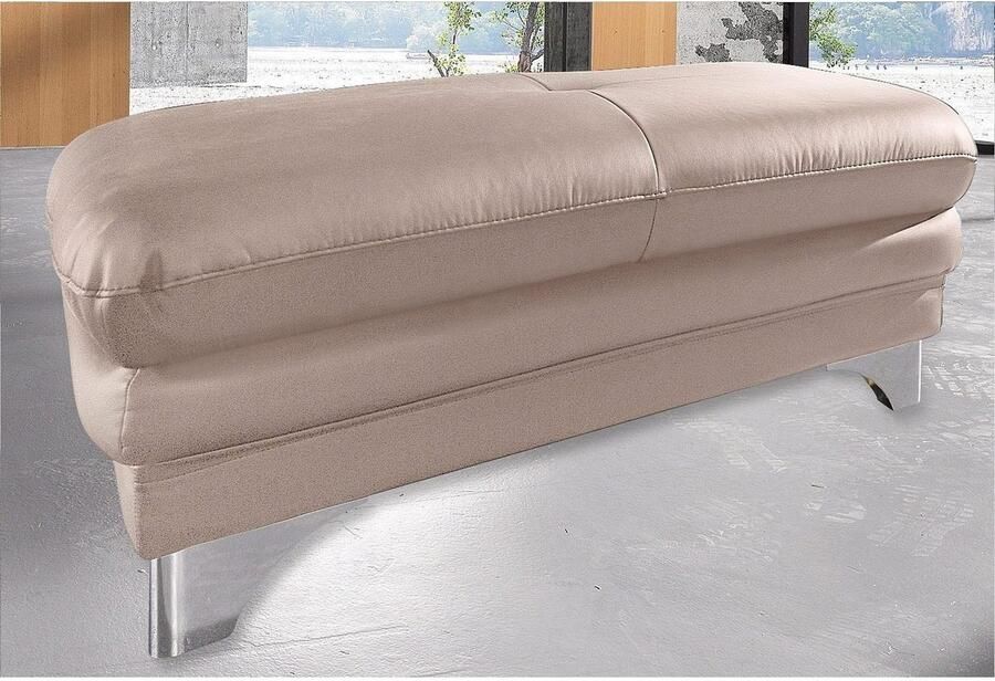 COTTA Zithoek Enterprise Set bestaande uit: 3-zitsbank met arm- & hoofdverstelling & hocker (set)