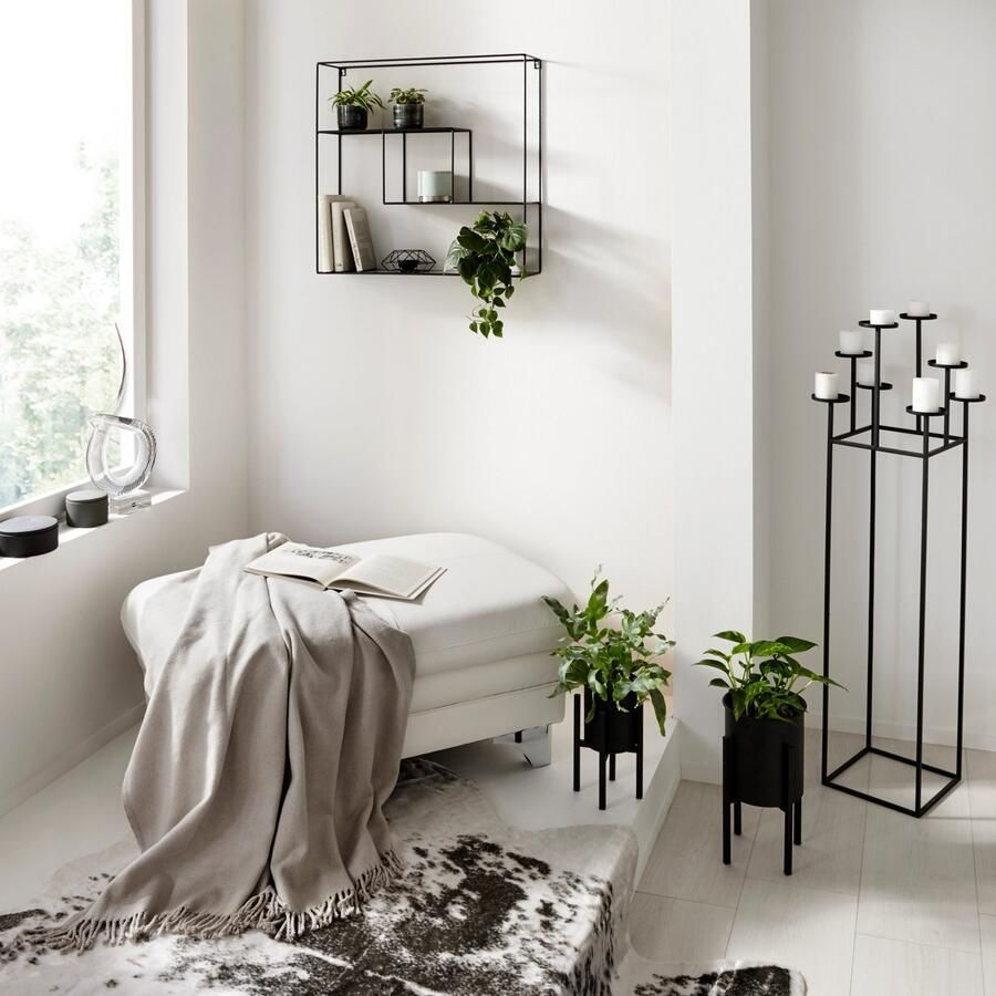 COTTA Zithoek Enterprise Set bestaande uit: 2-zitsbank met hoofdverstelling & hocker (set)