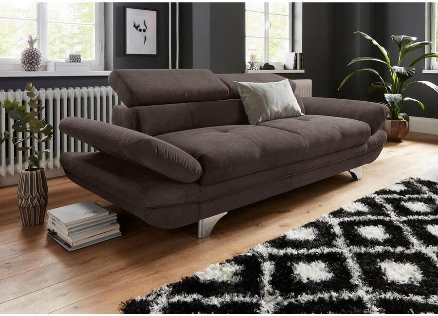 COTTA Zithoek Enterprise Set bestaande uit 2 5-zitsbank met arm- & hoofdverstelling & hocker (set)