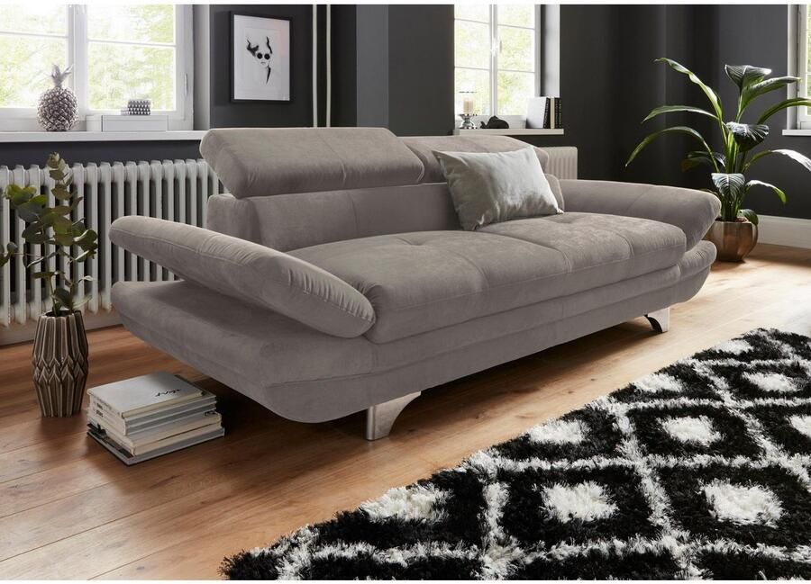 COTTA Zithoek Enterprise Set bestaande uit 2 5-zitsbank met arm- & hoofdverstelling & hocker (set)