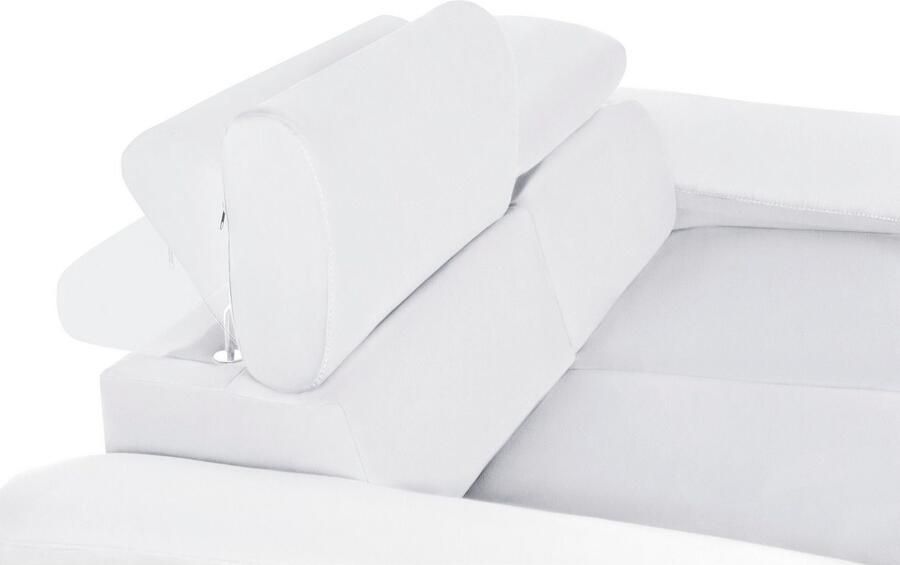 COTTA Zithoek Komaris B: 177 resp. 100 cm Set: 2-zitsbank & Hocker met hoofdverstelling (set)