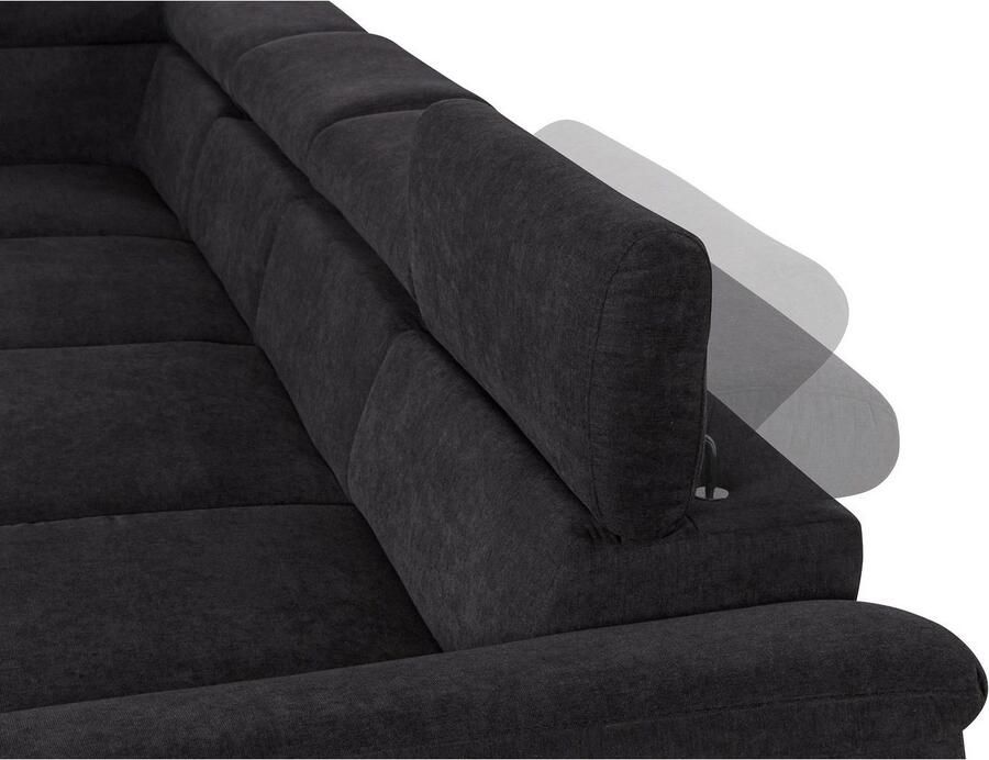 COTTA Zithoek Komaris U-vorm B: 320 resp. 100 cm (set: woonlandschap & hocker) (set)