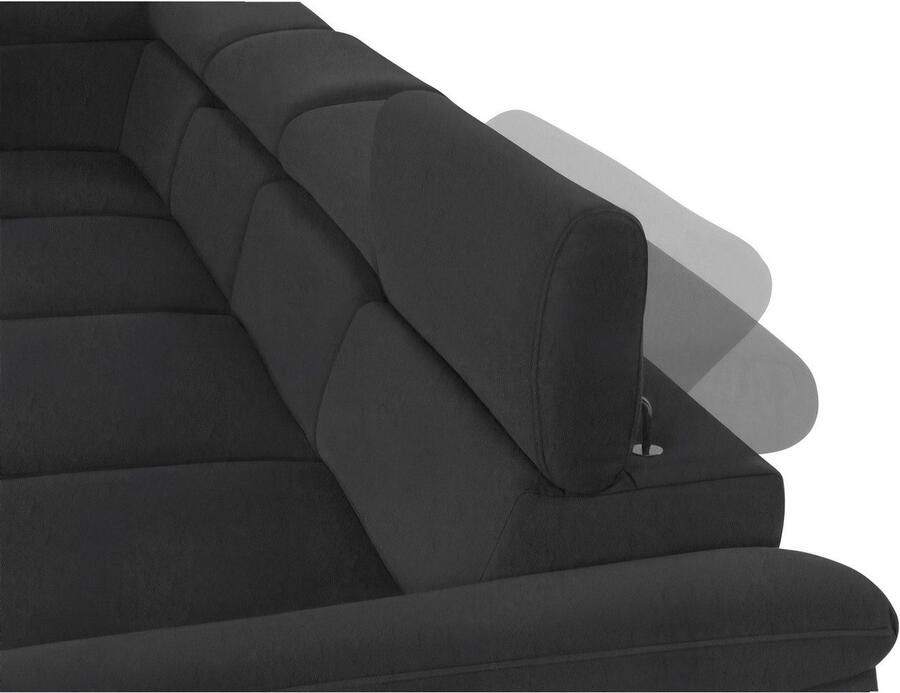 COTTA Zithoek Komaris U-vorm B: 320 resp. 100 cm (set: woonlandschap & hocker) (set)