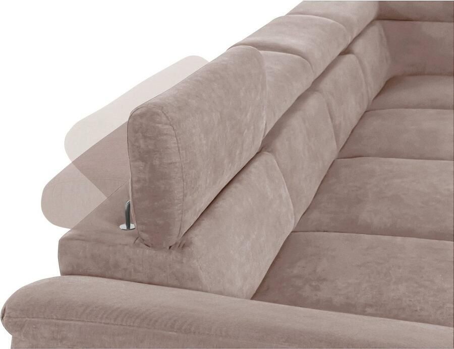 COTTA Zithoek Komaris U-vorm B: 320 resp. 100 cm (set: woonlandschap & hocker) (set)