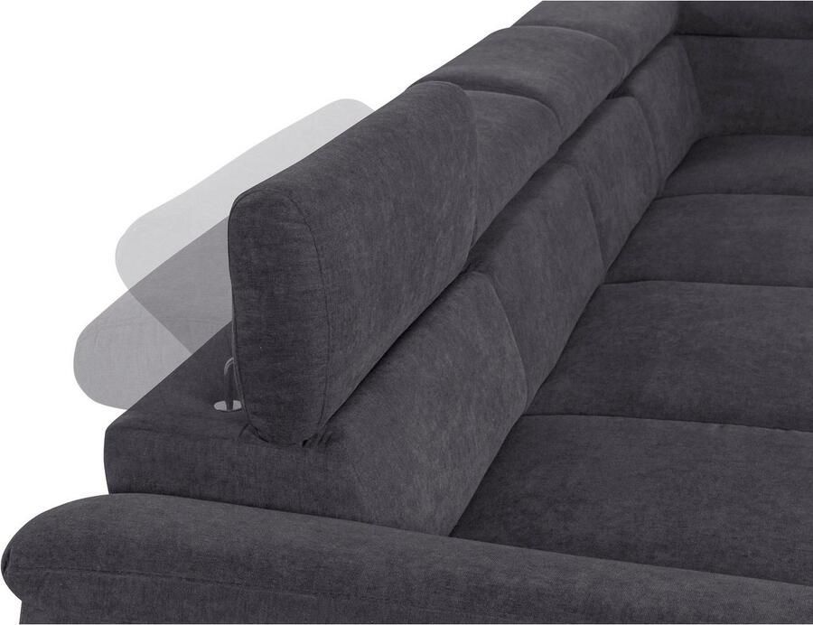 COTTA Zithoek Komaris U-vorm B: 320 resp. 100 cm (set: woonlandschap & hocker) (set)