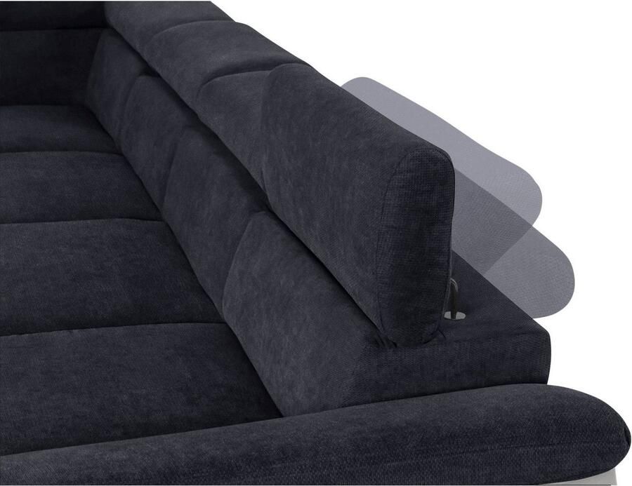 COTTA Zithoek Komaris U-vorm B: 320 resp. 100 cm (set: woonlandschap & hocker) (set)