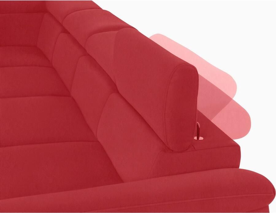 COTTA Zithoek Komaris U-vorm B: 320 resp. 100 cm (set: woonlandschap & hocker) (set)