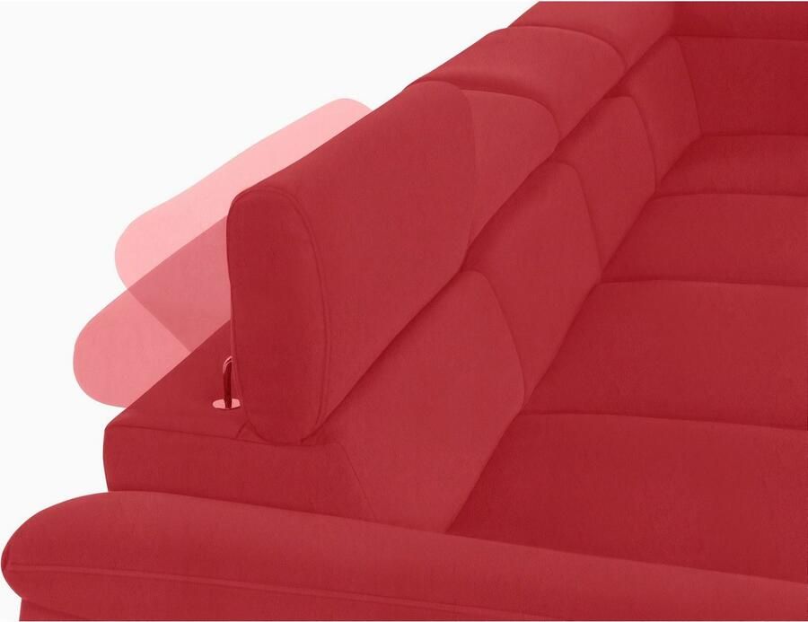 COTTA Zithoek Komaris U-vorm B: 320 resp. 100 cm (set: woonlandschap & hocker) (set)