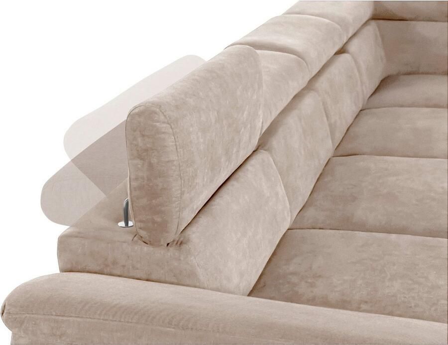 COTTA Zithoek Komaris U-vorm B: 320 resp. 100 cm (set: woonlandschap & hocker) (set)