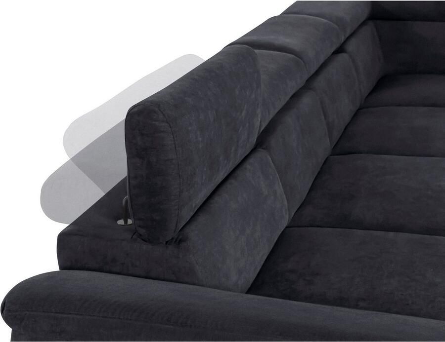 COTTA Zithoek Komaris U-vorm B: 320 resp. 100 cm (set: woonlandschap & hocker) (set)