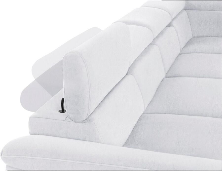 COTTA Zithoek Komaris U-vorm B: 320 resp. 100 cm (set: woonlandschap & hocker) (set)