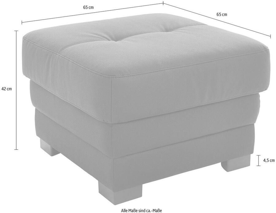 COTTA Zithoek Royale U-vorm Set bestaande uit: woonlandschap & hocker (set)