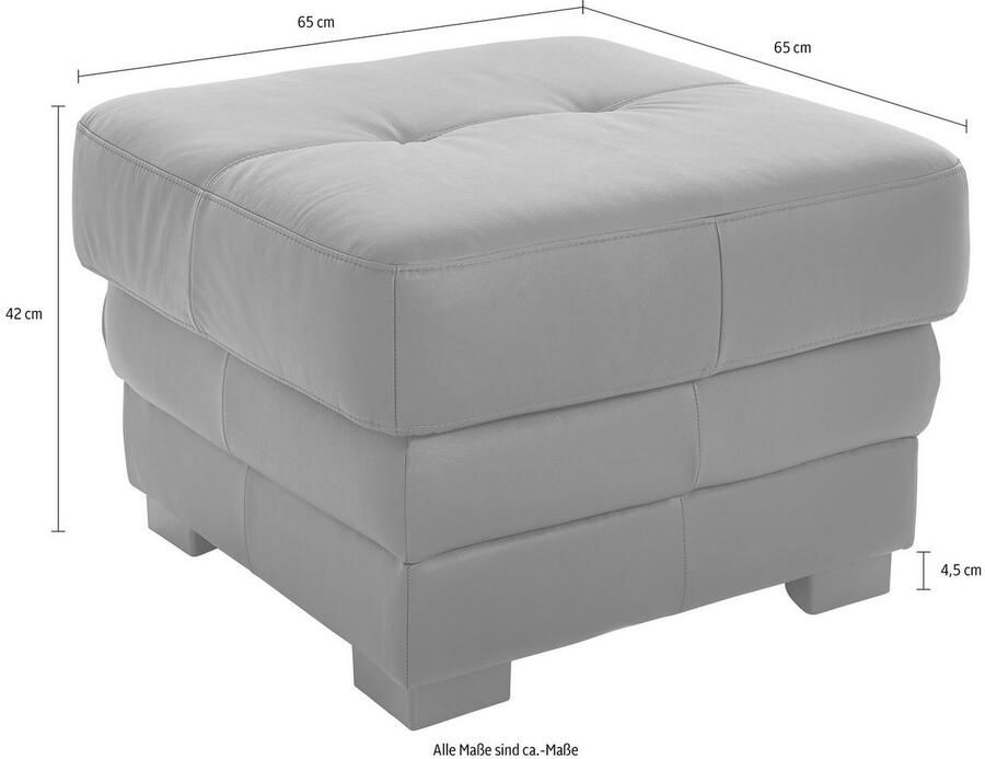 COTTA Zithoek Royale U-vorm Set bestaande uit: woonlandschap & hocker (set)