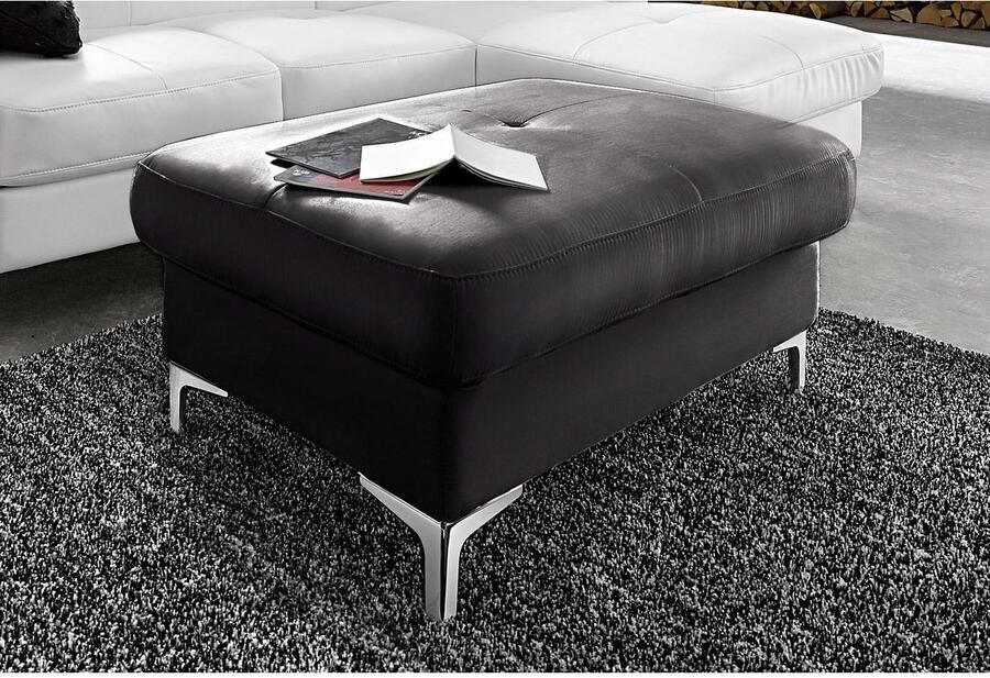 COTTA Zithoek Sammy U-vorm Set bestaande uit: woonlandschap met hoofdverstelling & hocker (set)