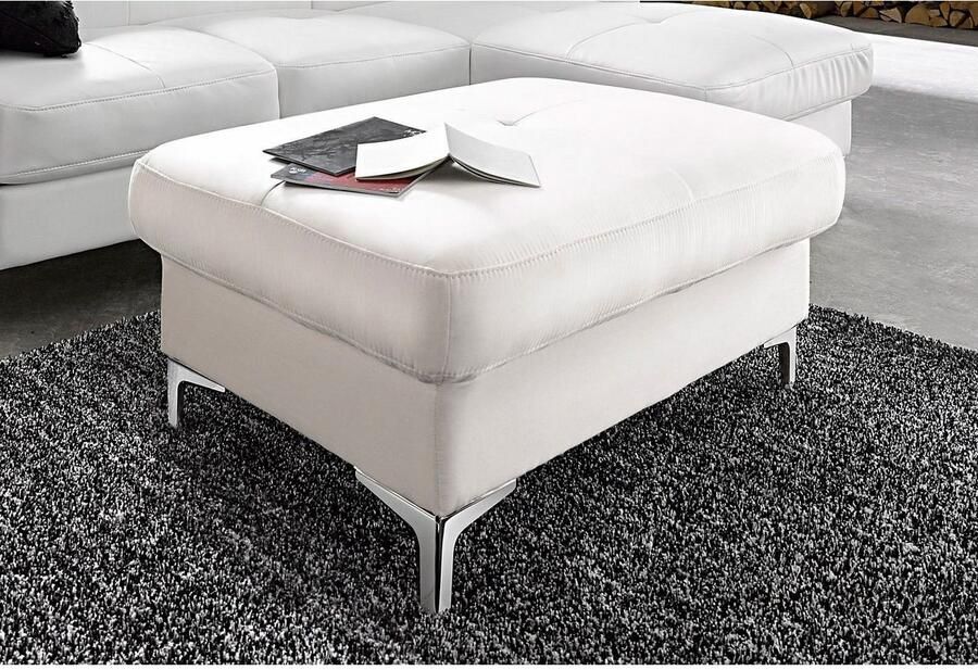 COTTA Zithoek Sammy U-vorm Set bestaande uit: woonlandschap met hoofdverstelling & hocker (set)