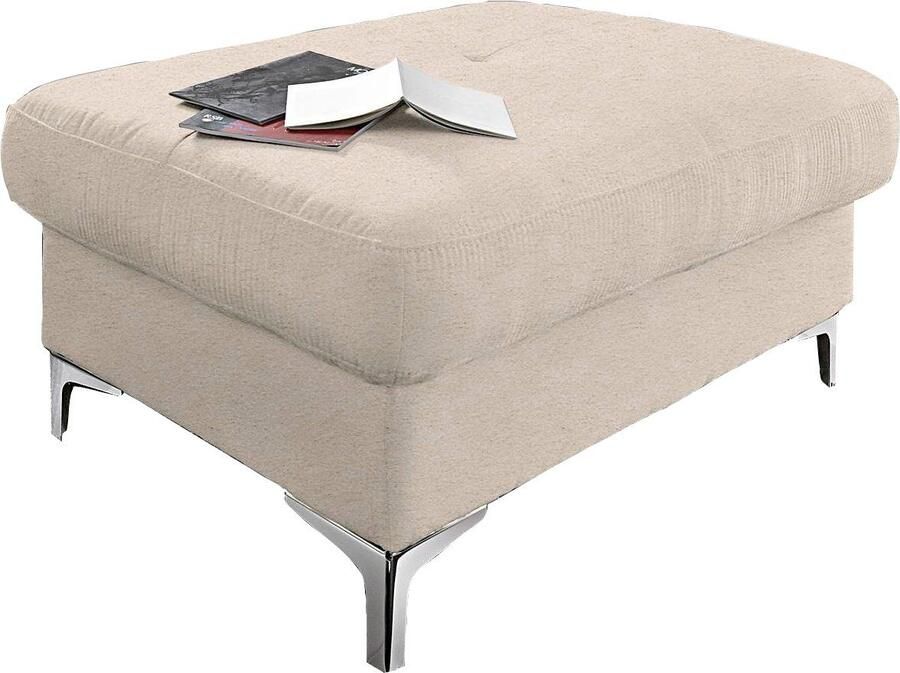 COTTA Zithoek Sammy U-vorm Set bestaande uit: woonlandschap met hoofdverstelling & hocker (set)