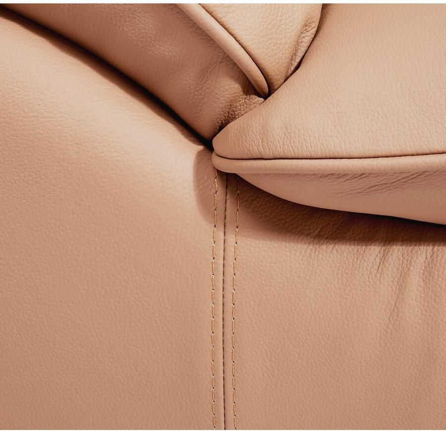 COTTA Zithoek Teresa L-vorm Set bestaande uit: hoekbank met hoofdverstelling & hocker (set)