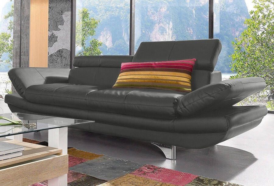 COTTA Zithoek Enterprise Set bestaande uit: 2-zitsbank met hoofdverstelling & hocker (set)