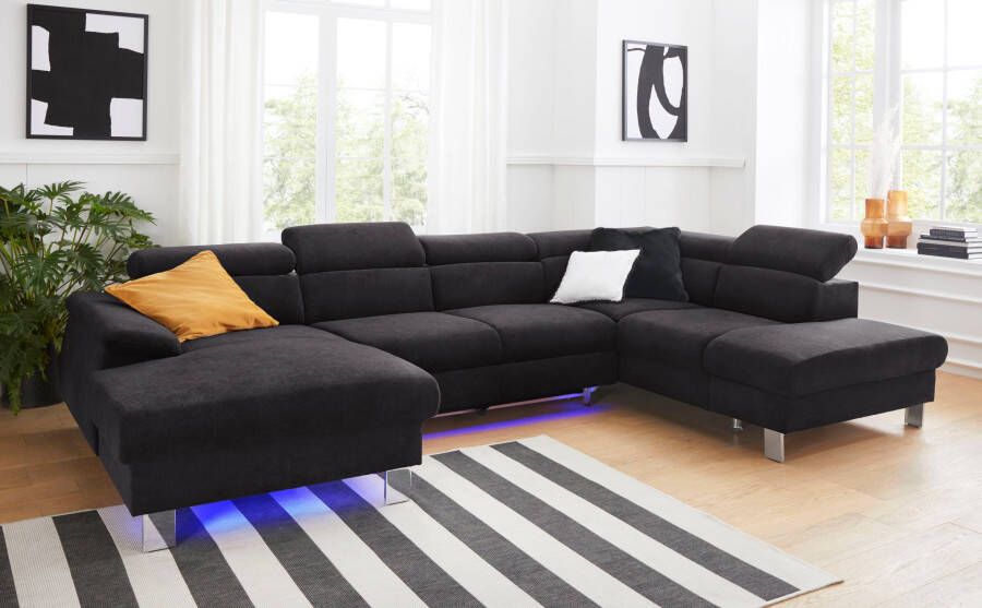 COTTA Zithoek Komaris U-vorm B: 320 resp. 100 cm (set: woonlandschap & hocker) (set)