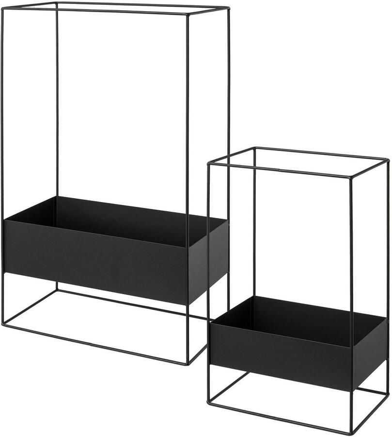 Creativ deco Plantenschaal Lupus kerstversiering (set 2 stuks)