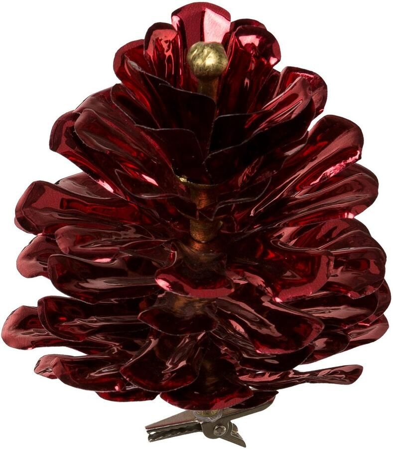 Creativ green Kerstboomversiering op clip Kerstdecoratie rood buiten kerstboomversiering (set 6-delig)