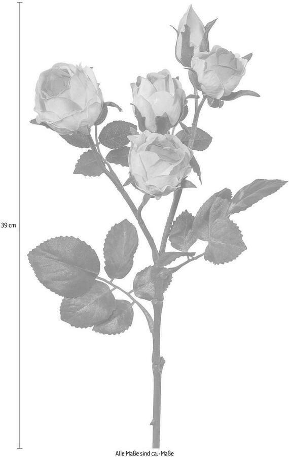 Creativ green Kunstbloem set van 4 (4 stuks)