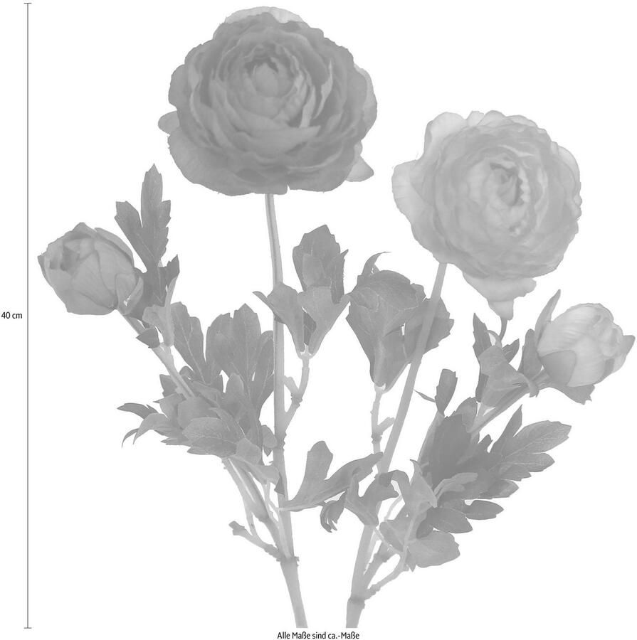 Creativ green Kunstbloem set van 6 (6 stuks)