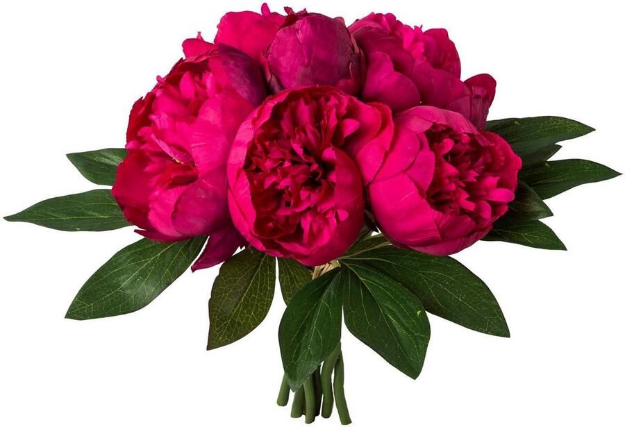 Creativ green Kunstplant Boeket van pioenrozen (2 stuks)