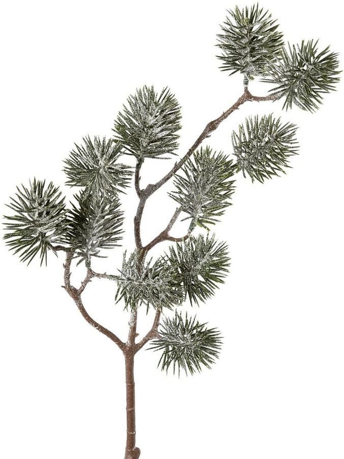 Creativ green Winterse kunstplant Kerst versiering Tak in frost-look 6-delige set (6 stuks)