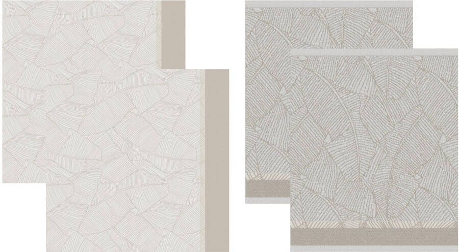 DDDDD Barrier 2 Theedoeken & 2 Keukendoeken Off-white